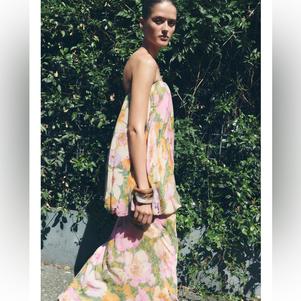 Zara Floral Print Dress ZW Collection Limited Edition - Picture 7 of 11